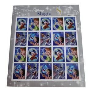 The Art of Disney Magic 41 Cent USA Postage‎ Stamps Sheet